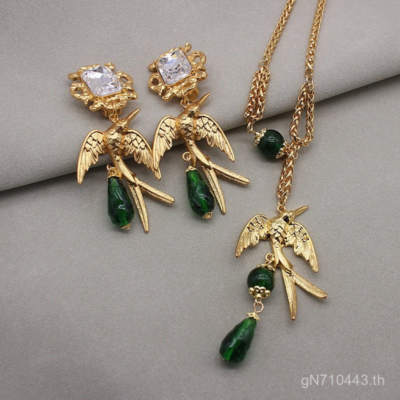 สร้อยคอวินเทจสไตล์ราชายุคกลางฝรั่งเศส แบบซ้อนได้ Retro GA KL4S