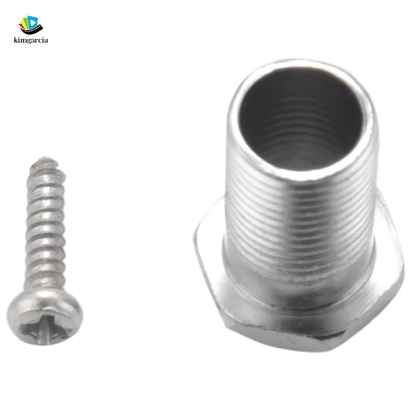 kimgarcia 12 ชิ้น Silver Acoustic Guitar Machine Heads Knob Guitar String Tuning Peg Tuner (6 สําหรั