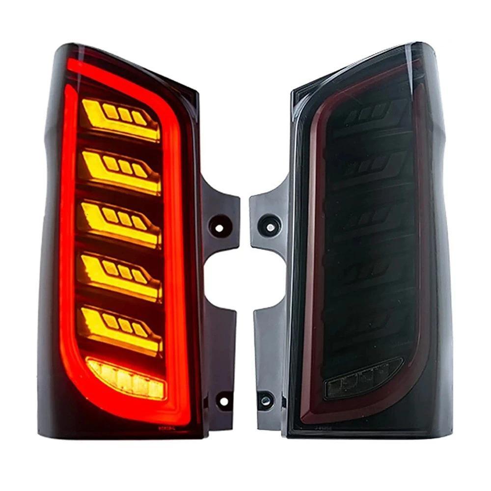 ชุดไฟท้ายสำหรับ 2016-2021 Mercedes Benz VITO W447 V260 V250 V220 ติดตั้งเพิ่มเติมไฟเลี้ยว LED เบรคไฟ