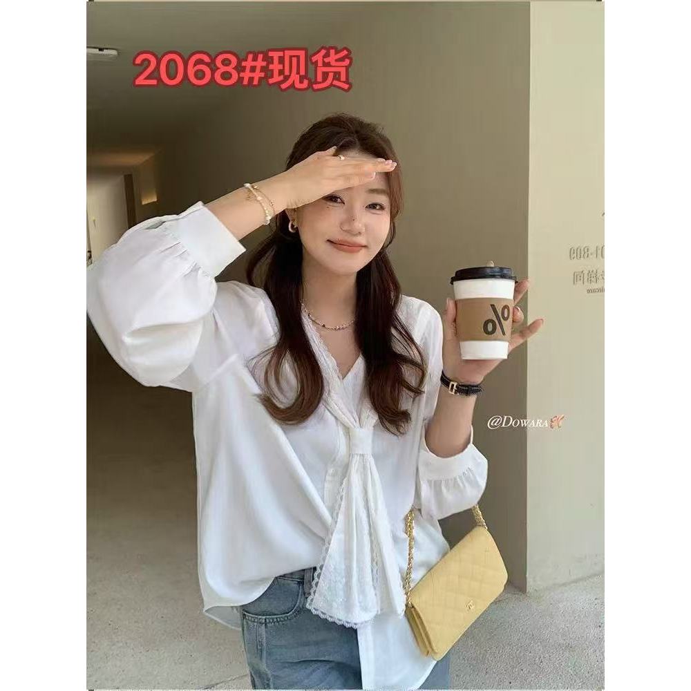 Dawan ซอสไขมันเล็กน้อยที่กําหนดเองลูกไม้ฝรั่งเศสเสื้อคอปกกองทัพเรือการออกแบบฤดูใบไม้ผลิเสื้อนิช Guan