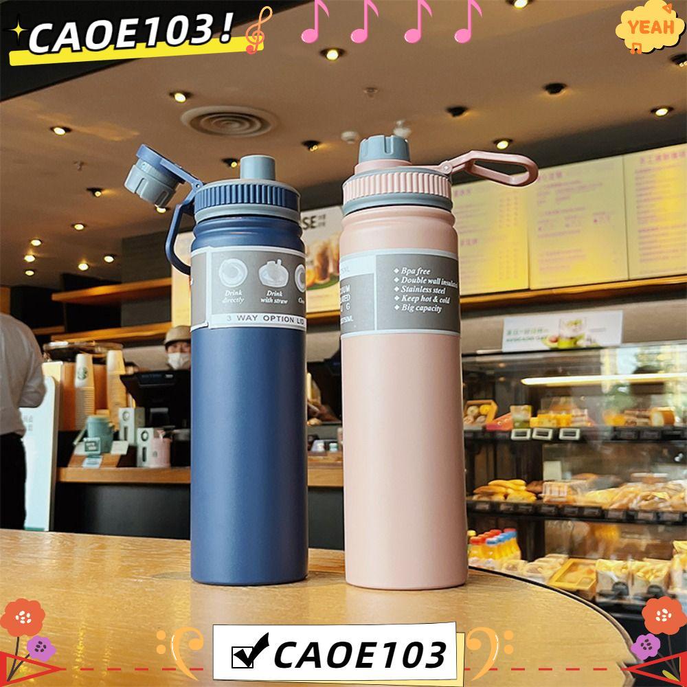 ขวดน้ําขวด OE,แก้วน้ําสุญญากาศแบบใช้มือถือปากกว้าง 750 มล.,ทนทาน 304 สแตนเลสขวดน้ําหุ้มฉนวนร้อนและเย