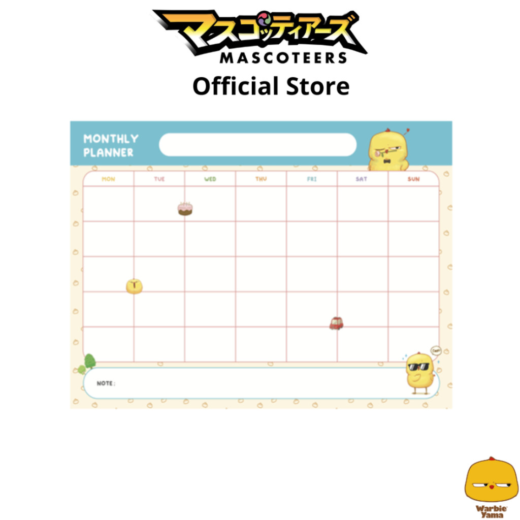 WARBIE วาร์บี้ Warbie Planner Pad A5 Monthly แพลนเนอร์ฉีกได้
