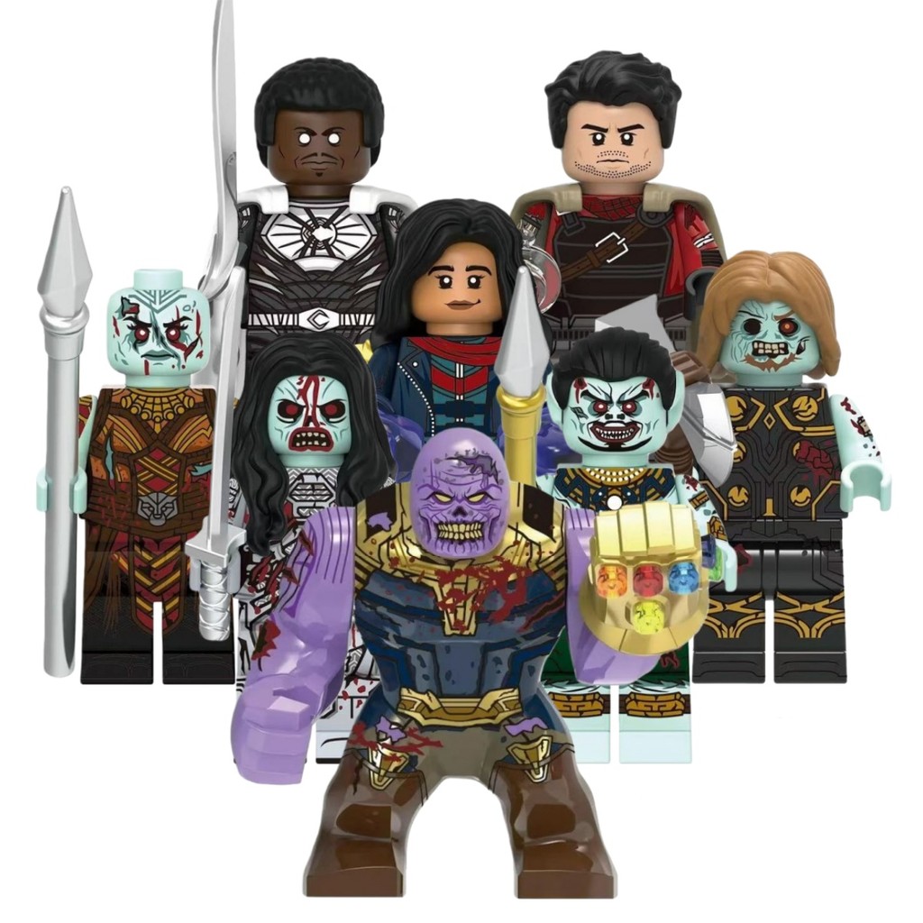 Superhero Action Figure Ghost Thanos Thor Okoye Ms.Marvel Shang-Chi Moon Blade Namor ของเล่นคอลเลกชั