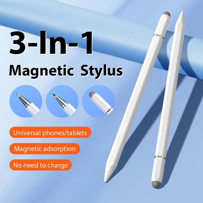 3 in 1 Magnetic Universal Stylus ปากกาสําหรับ Oppo Pad SE 11 Neo 11.4 Air 10.36 หน้าจอสัมผัสดินสอสําหรับ OPPO Pad 3 3Pro 4 Pro เขียนปากกา