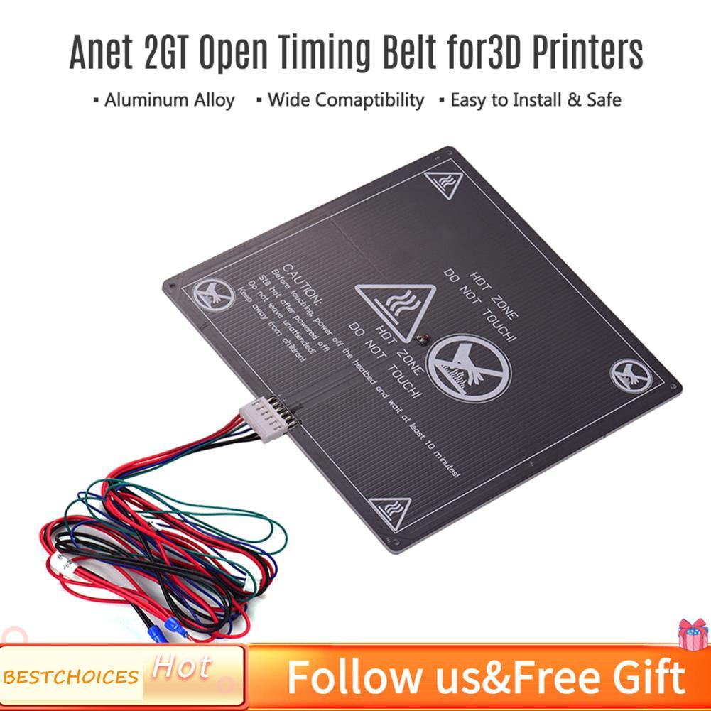 Bestchoices Bestchoices Anet 3D เครื่องพิมพ์ฐานเตียงร้อนแผ่นทำความร้อนแพลตฟอร์ม Heatbed อลูมิเนียมขน