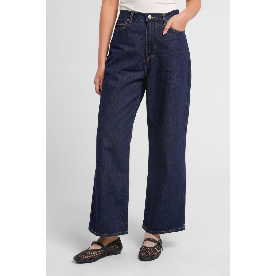 MINIMAL MINIMUM - MN333 - Wide Jeans - สีน้ําเงินเข้ม