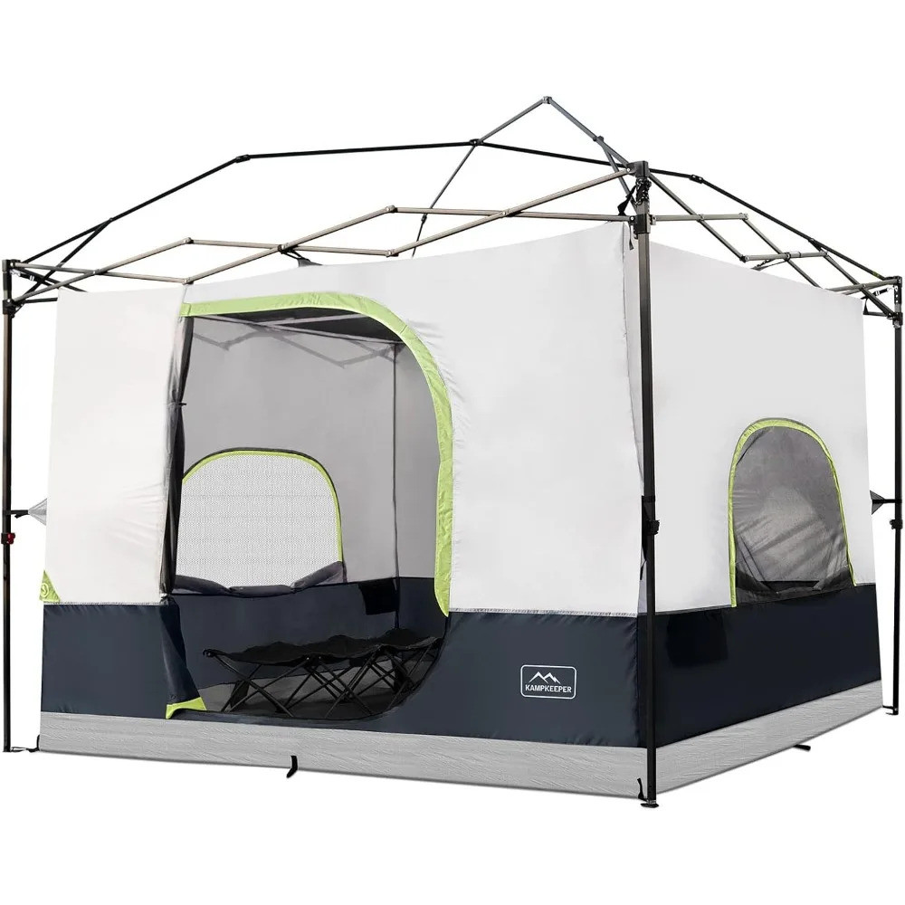 Camping เต็นท์ด้านในสําหรับ Pop Up Canopy แปลง 10x10 ขาตรง Canopy เป็น Camping Tentfully Vented หลัง