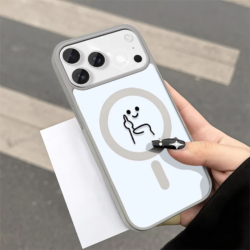 แม่เหล็ก 🛰เคสใสกันกระแทกลายน่ารัก🛰ไอโฟน17 Air 11 12 13 14 15 16 17 PROMAX 17 16 15Pro 16 15 14PLUS 8 7Plus XR X XS XSMAX