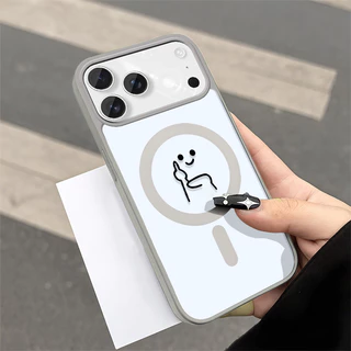 แม่เหล็ก 🛰เคสใสกันกระแทกลายน่ารัก🛰ไอโฟน17 Air 11 12 13 14 15 16 17 PROMAX 17 16 15Pro 16 15 14PLUS 8 7Plus XR X XS XSMAX