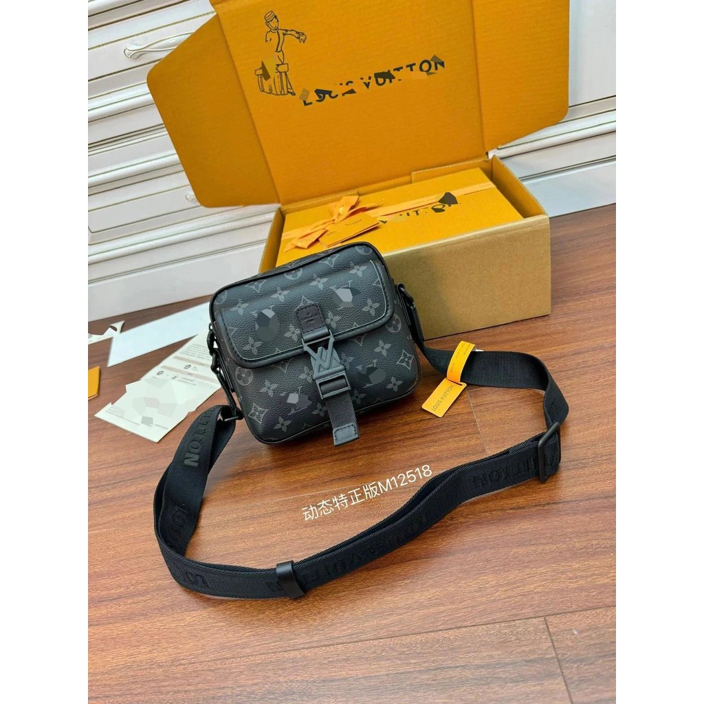 GetawayMessenger Postman Dynamic Diamond ผ้าสายคล้องไหล่ที่ถอดออกได้ LV ผู้ชายไหล่ Crossbody mini Po