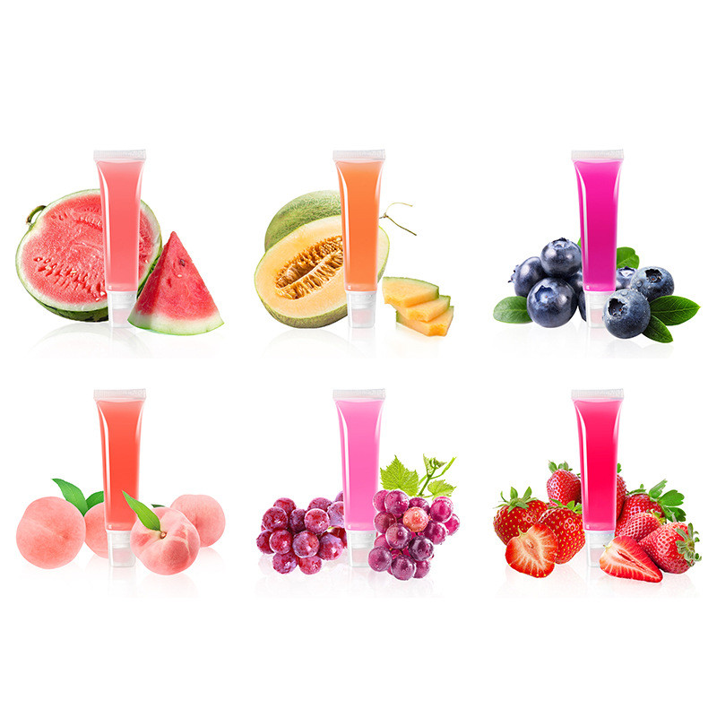 2025readystock Tube Lip Gloss Lip Oil ไม่มีโลโก้ พร้อมสต็อกที่กําหนดเอง Neutral Moisturizing Fruit L