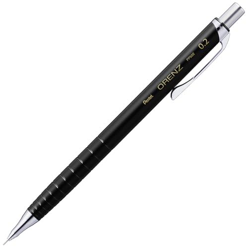 Pentel ORENZ 0.2mm Mechanical Pencil Black Body XPP502-RA