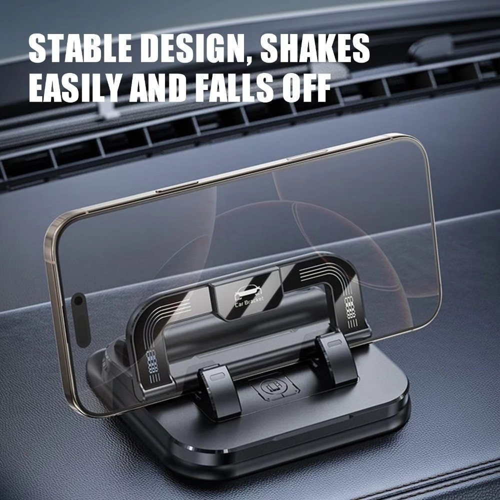 CKHAM ที่วางโทรศัพท์ในรถยนต์ กันลื่น 360° แท่นยึดโทรศัพท์มือถือแบบหมุนได้ การออกแบบ 2-ใน-1 แบบพกพาพร้อมที่วางโทรศัพท์แบบแผ่นตัวเลข ใช้ในรถยนต์ - รูปที่ 6