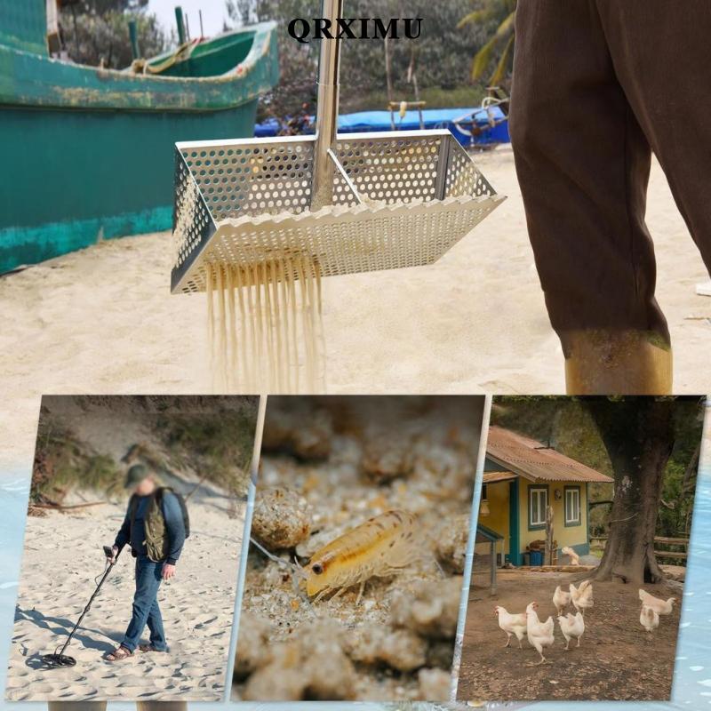 [Sharprepublic] ส้อมทราย, ไม้หมุนทรายแบบถอดได้ Easy Grip สําหรับหลวมจากสวนกลางแจ้ง Camping Garden - รูปที่ 2