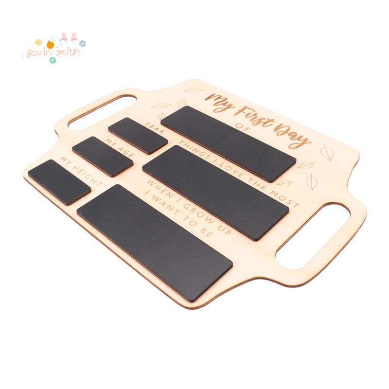 [Promeote G]ป้ายวันแรกของโรงเรียน - กระดานภาพหน่วยความจําแบบใช้ซ้ําได้พร้อมที่จับกลับไปโรงเรียนเริ่ม