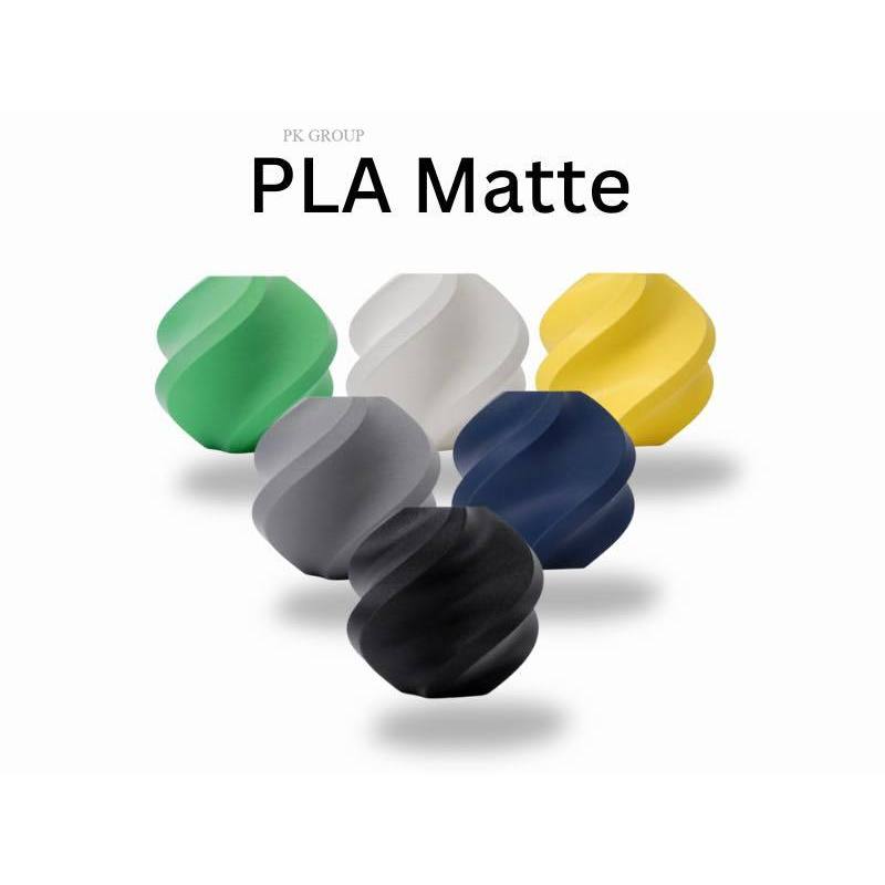 เส้นพลาสติก Bambu Lab PLA Matte  1Kg มี RFID ผิวด้าน พิมพ์ง่าย ผิวเนียน ของใหม่ พร้อมส่ง