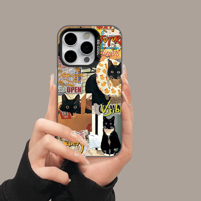เคสโทรศัพท์ลายแมวหนังสือพิมพ์ เข้ากันได้กับ Samsung A53 A22 A54 A52 A34 A73 A22 A13 A04E A15 A05S S23 ZTMSCY0172