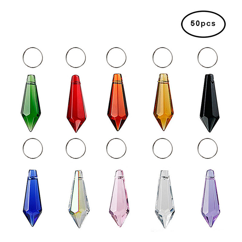 แนะนำ ผ้าม่าน 38มิลลิเมตรชี้ลูกปัด ทําเอง ทําด้วยมือหลวมลูกปัดอุปกรณ์แสงคริสตัลโปร่งใสคอลัมน์น้ําแข็งจี้สร้างสรรค์ลูกปัดผ้าม่านตกแต่งแขวน 25.11.20 ราคาพิเศษ มีเก็บเงินปลายทาง