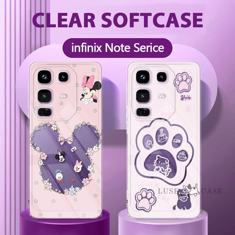 HP เคสมิกกี้เมาส์สาวพรีเมี่ยมล่าสุด Infinix Note 50 Pro 5G 40 4G 30 40 Pro Plus 5G Tk เคสโทรศัพท์น่า