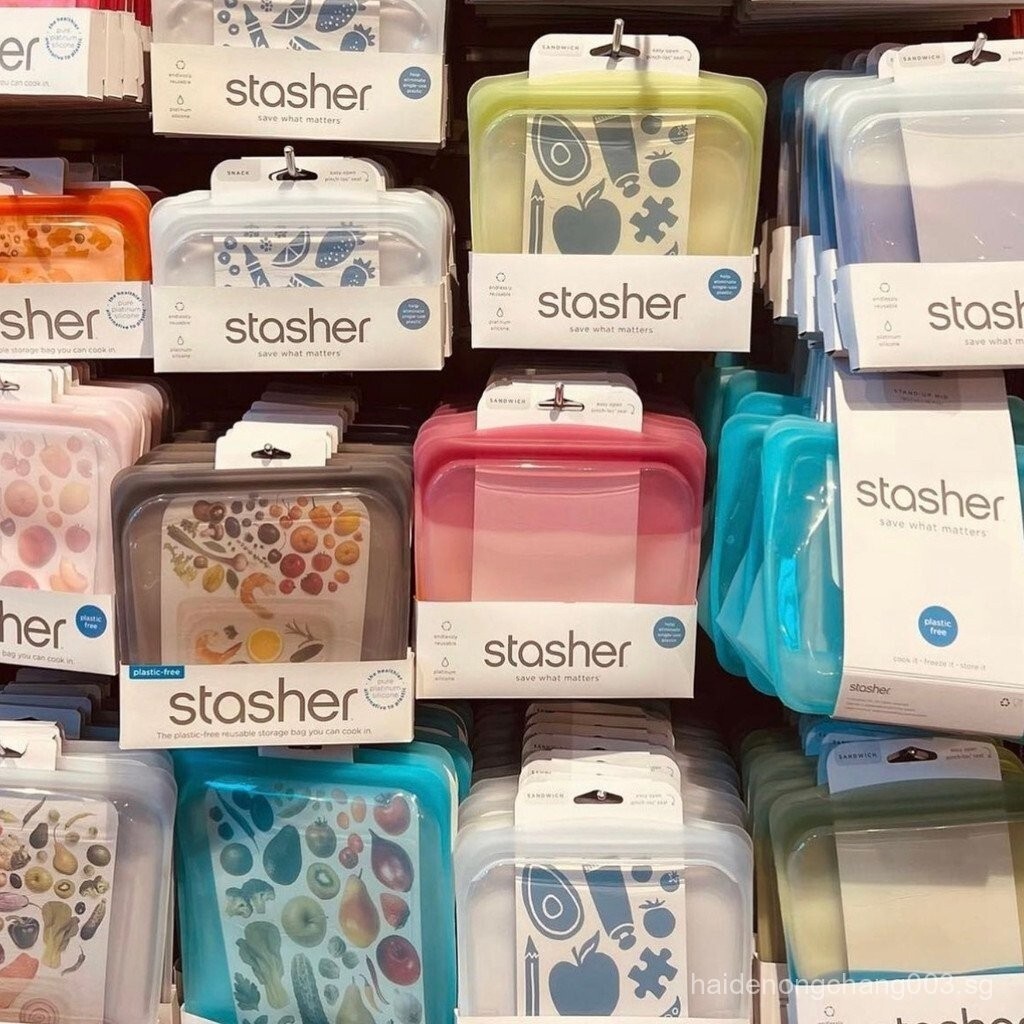 [New]United States Stasher Food Silicone Bag snack pocket Pet Cat and Dog LowTemperature Slow Cooker