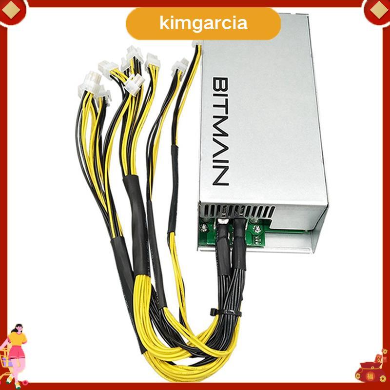 kimgarcia 3X APW7 1800W แหล่งจ่ายไฟการทําเหมือง PSU สําหรับ Bitmain S9/L3+/A6/A7/R4/S7/E9 พร้อม 10X 