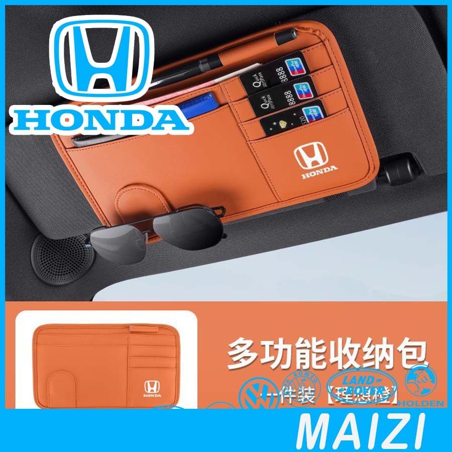 [READY]HONDA HRV Car Sun Visor Storage Bag Glasses Clip Bag CIVIC Body Kit HONDA CITY CRV Car Decora