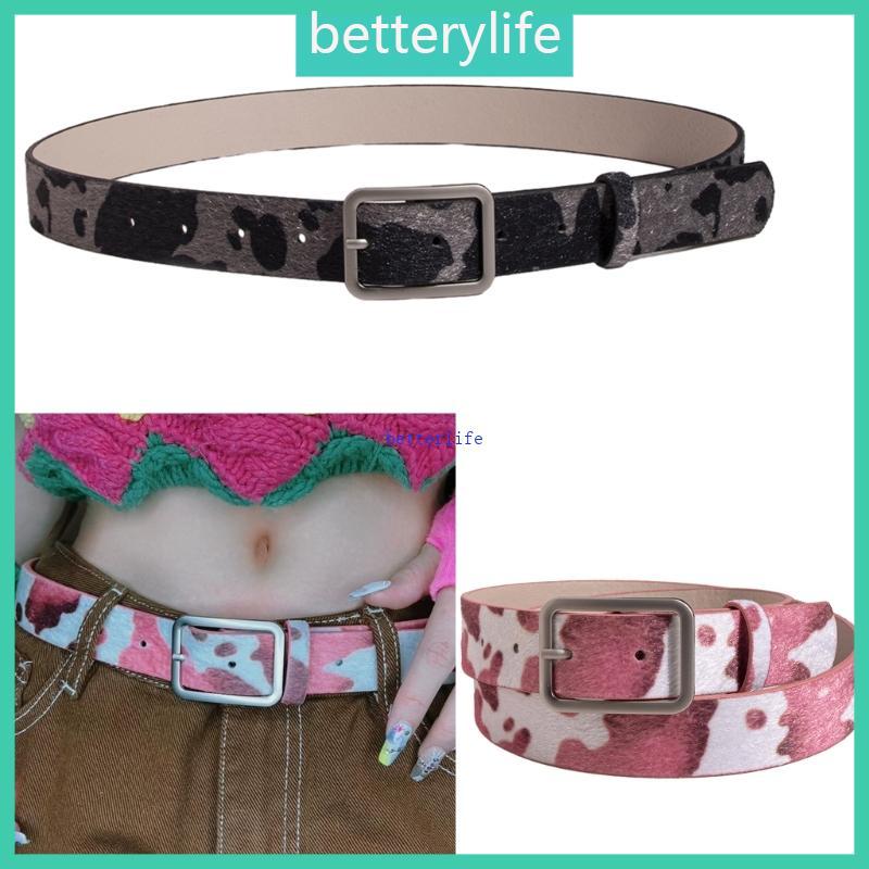 เข็มขัดเอวบางสำหรับกางเกงยีนส์และชุดCowgirl ดีไซน์Y2KGirls PU