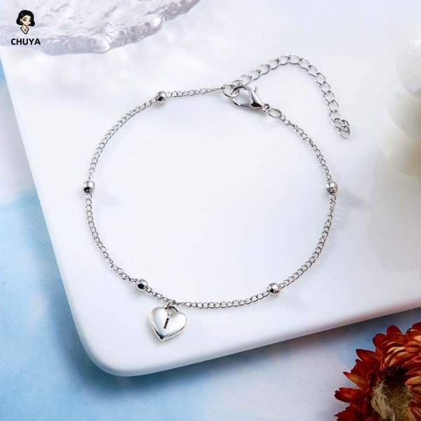 [Clearance Sale ขายส่ง] Chuya 26-Letter Lobster Clasp Anklet - สไตล์ปฏิบัติสไตล์มินิมอลสําหรับสวมใส่ทุกวันและชุดฤดูร้อนสําหรับผู้หญิง-วัสดุสแตนเลส