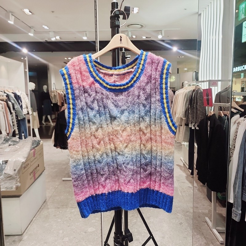 KK Home Korea Daigou SOUP (SA1) 22 เสื้อกั๊กถักฤดูหนาว SYAVK32