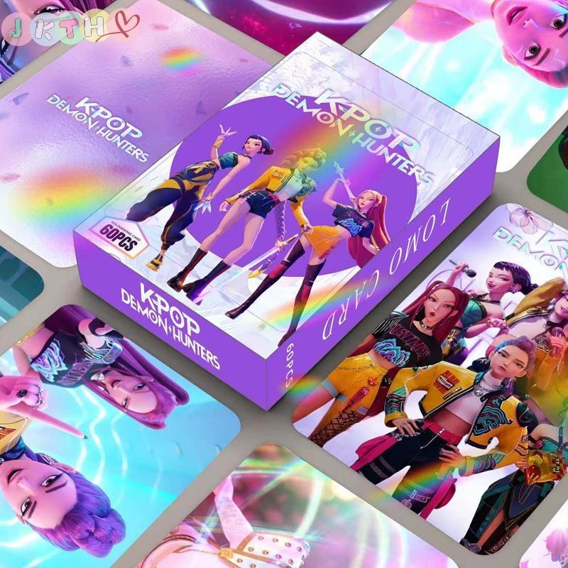 JKTH อะนิเมะการ์ตูน Kpop Demon Hunters การ์ดเด็กคอสเพลย์เกมคอลเลกชันภาพปริมณฑลเด็กของขวัญ JKK