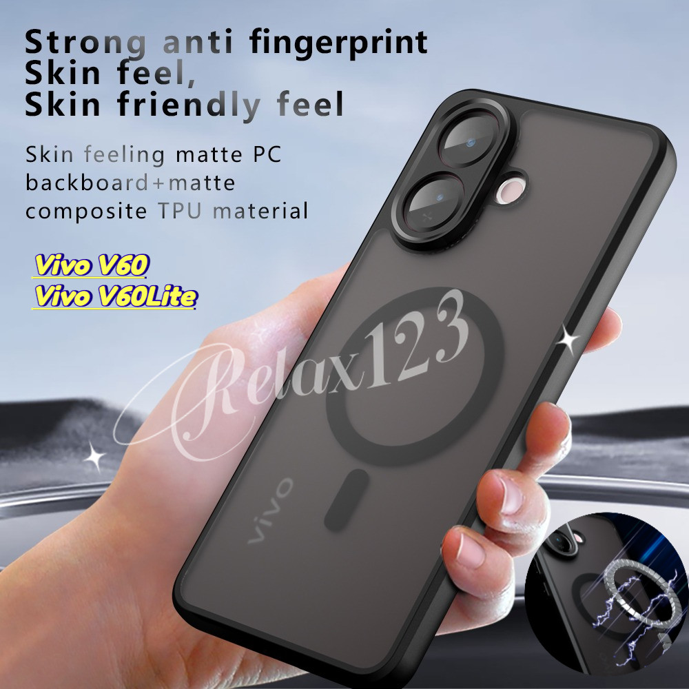 สําหรับ Vivo V60 Lite 5G 2025 แม่เหล็กชาร์จไร้สายสําหรับ Vivo V60 V60Lite V60E V60Pro vivoV60lite VI