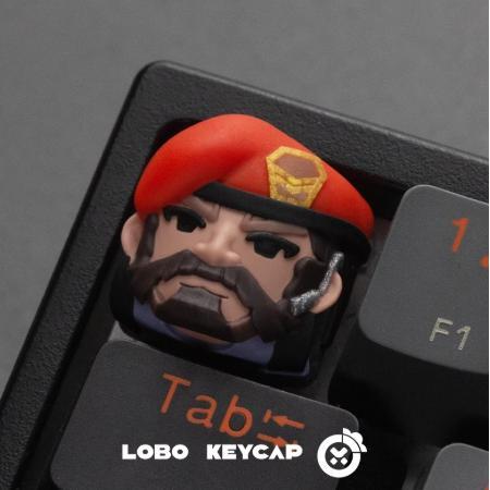 Lobo Brimstone Valorant Agent Theme Artisan Keycaps ปุ่มกดเรซิน