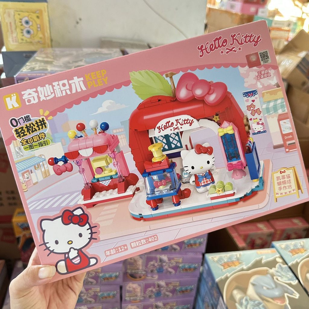 Wonderful keeppley Sanrio Street View Second Season Kuromi Hello Kitty Puzzle Assembly ของขวัญวันเกิ