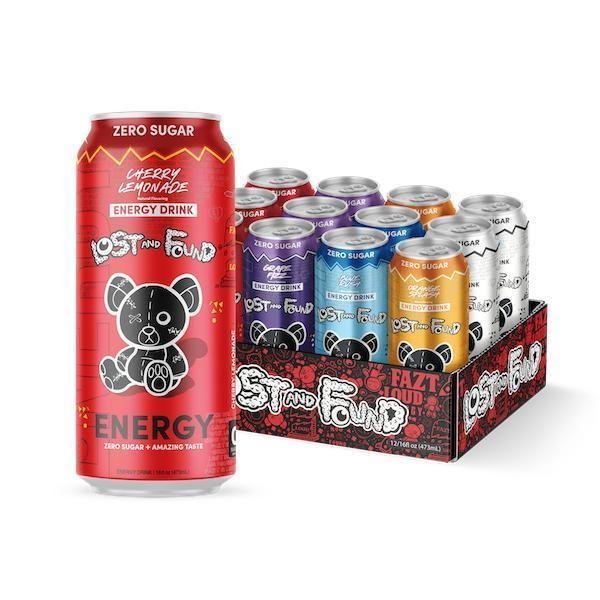 Lost and Found Energy Drinks Sugar Free - Zero Sugar with Amazing Taste, คาเฟอีน 150 มก., ทอรีน 1 กร