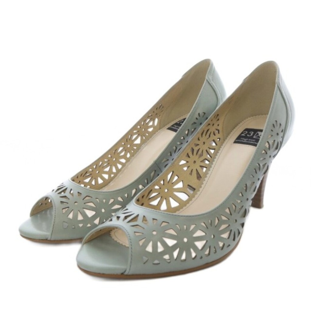 23Ku green trois ViN Pumps 23.5cm Direct from Japan Secondhand