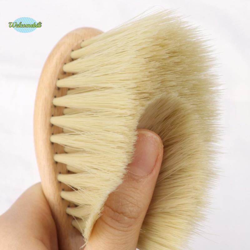 [WLB-t] แปรงไม้หวีคอ Face Duster ตัดผมผมกวาดตัดเครื่องมือจัดแต่งทรงผมใหม่