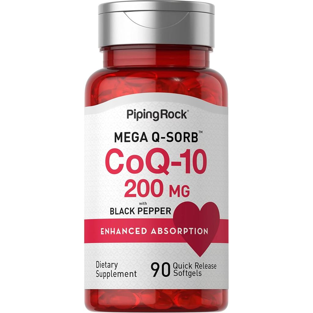 CoQ10 Coenzyme Q10 200 mg. (90Softgels) โคเอ็นไซม์คิวเท็น