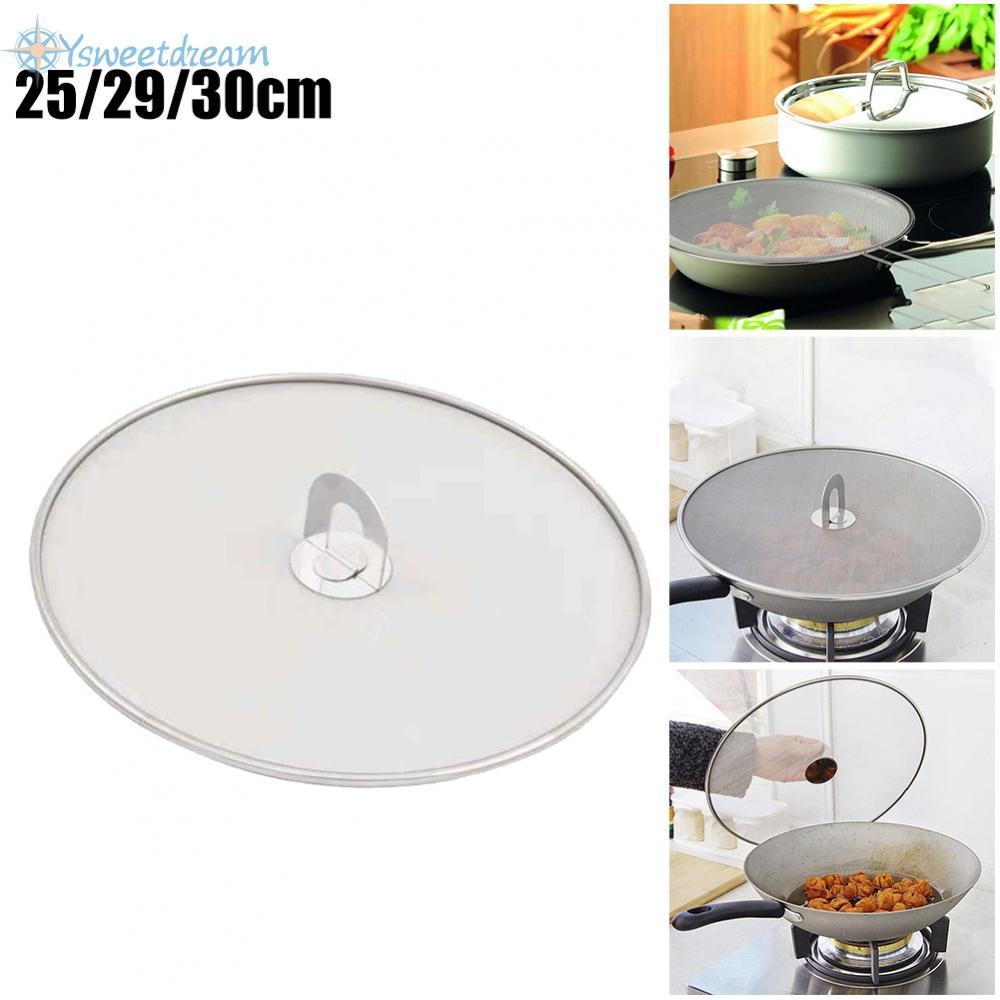【SWTDRM】Pan Frying Splatter Guard Stainless Steel Screen for Oil Protection and Drainage