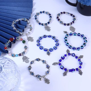 🎯TH อันดับ1🎯 【สร้อยข้อมือตาปีศาจ 】เครื่องประดับมือ/กำไลนำโชค/กำไลแฮนด์เมด/เครื่องประดับงานเลี้ยง/ป็นของขวัญวันเกิดหรือวันครบรอบ/ดีไซน์ตาปีศาจสะดุดตา ใส่เพิ่มความมั่นใจ