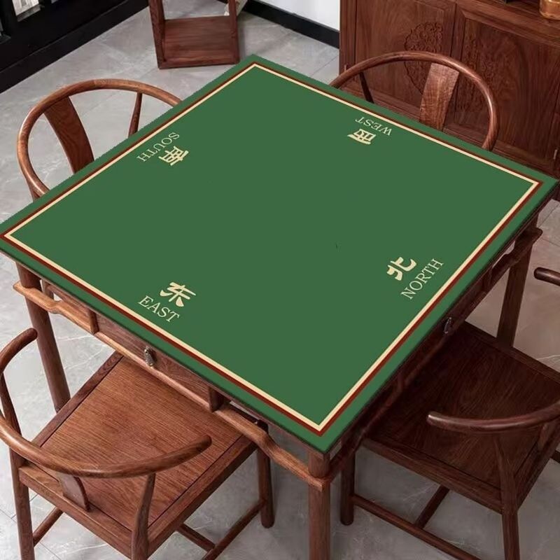 Mahjong Strawcloth Mat Mahjong ผ้าปูโต๊ะ Mat ทนต่อการสึกหรอ Anti-Slip Mahjong Mat หนา Muffler Hand R
