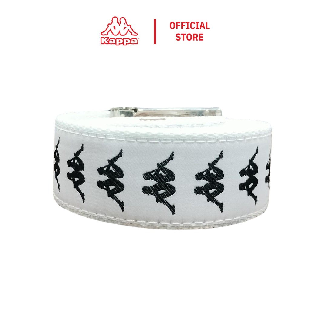 [Kappa] 222 Banda Baltic Unisex Canvas Belt (ขาว/ดํา) - KK1AB901-WEBK-F