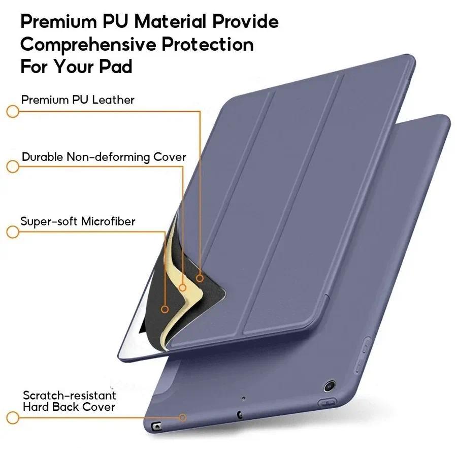 กรณีฝาครอบป้องกันเปลือกหนัง PU แท็บเล็ตแม่เหล็กผิวสําหรับ Samsung Galaxy Tab A11 A9 A8 A7 S6 Plus Lite 8.7 10.4 10.5 11 นิ้ว