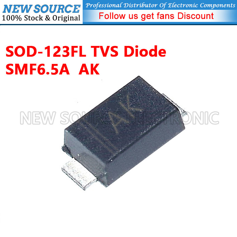 [20-100 ชิ้น] SMF6.5A AK SOD-123FL TVS ทรานซิสเตอร์ SMD ไดโอดไฟฟ้าสถิตและป้องกันไฟกระชาก แหล่งใหม่