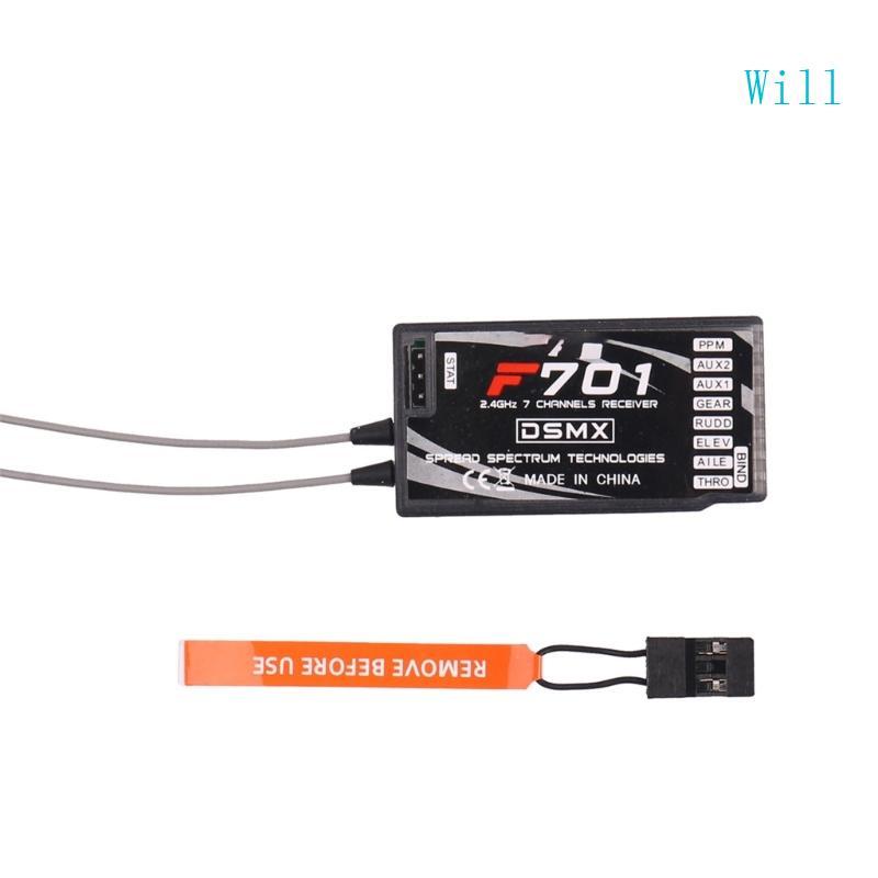 จะ F701 ตัวรับสัญญาณ 7 ช่อง DSM2 แทนที่ AR6210 S603 การสื่อสารหลายตัว