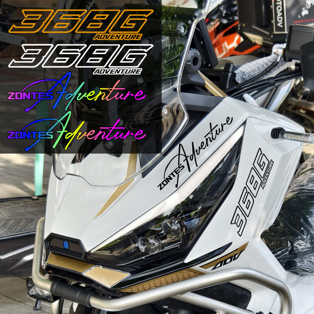 สินค้าสติกเกอร์ติดมอเตอร์ไซค์ ZONTES 368G ADVENTURE พร้อมสติกเกอร์สะท้อนแสงกันน้ำ สำหรับติดหน้ากับ-ข้างตัวรถ อุปกรณ์ตกแต่งรถมอเตอร์ไซค์
