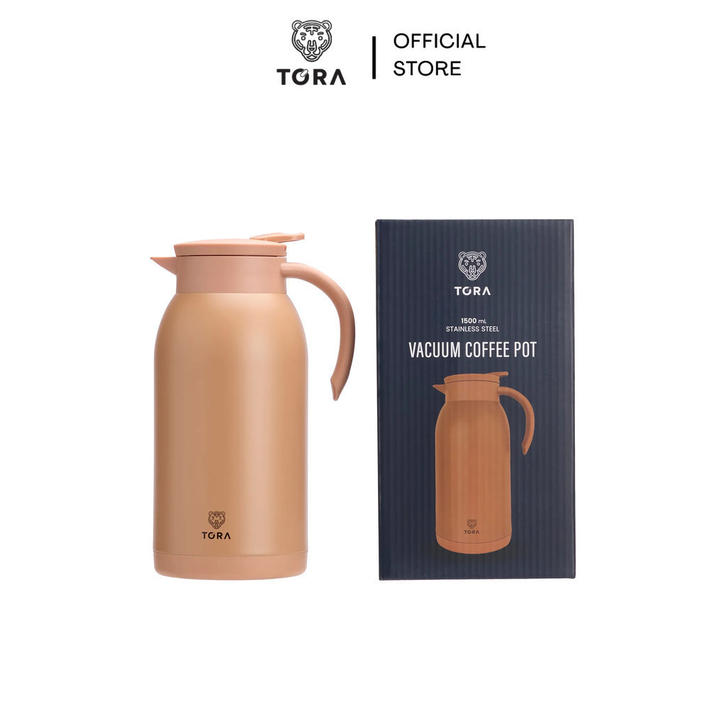 Tora เหยือกน้ำสุญญากาศ AW53 1500 มล. สีโทนน้ำตาลอ่อน
