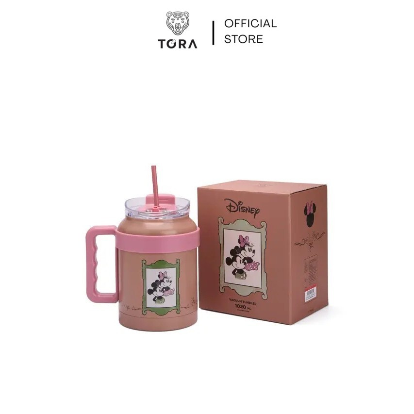 Tora แก้วน้ำสุญญากาศ สแตนเลส เก็บความร้อนเย็น ลายมิกกี้ Disney Collection 2025 ความจุ 1020 มล.