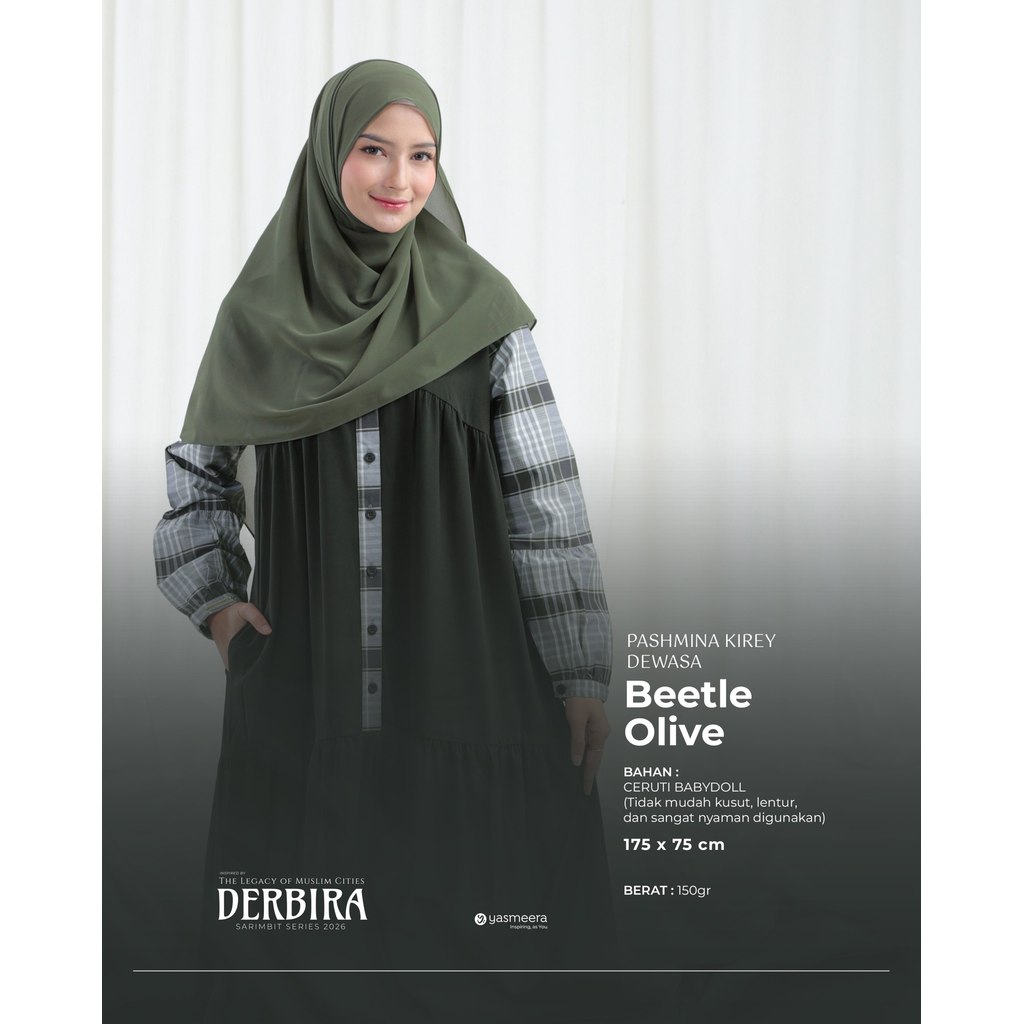 Pashmina Kirey Mom Sarimbit Derbira by Yasmeera (Hijab Sarimbit Yasmeera 2026)