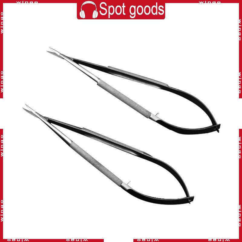 WIN 12 5 ซม. 4 92 นิ้ว Micro Hook Tweezer Microscopic กรรไกร Forcep Probe ไม้พาย