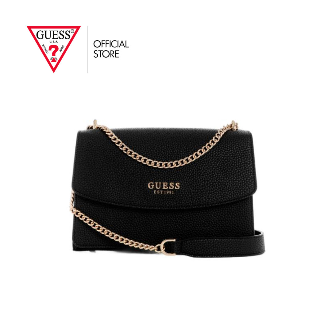 GUESS กระเป๋า รุ่น BG733421 CALISTA CONVERTIBLE XBODY FLAP สีดำ